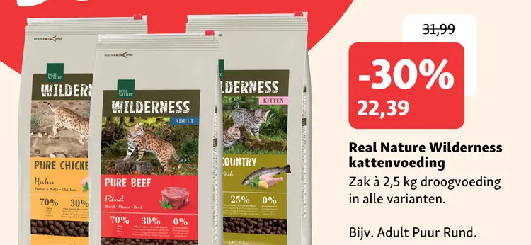 Aanbieding: Wilderness kattenvoeding