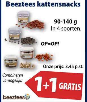 Aanbieding: Beeztees kattensnacks
