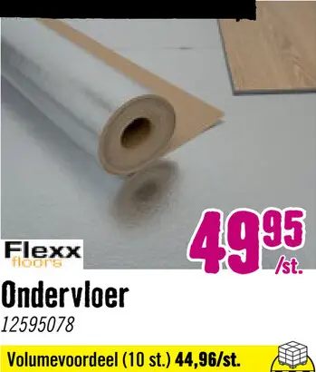 Aanbieding: Flexxfloors Ondervloer voor PVC stick en klik rol a 10 m²