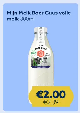 Aanbieding: Mijn Melk Boer Guus volle melk