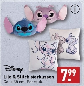 Aanbieding: Lilo & Stitch sierkussen