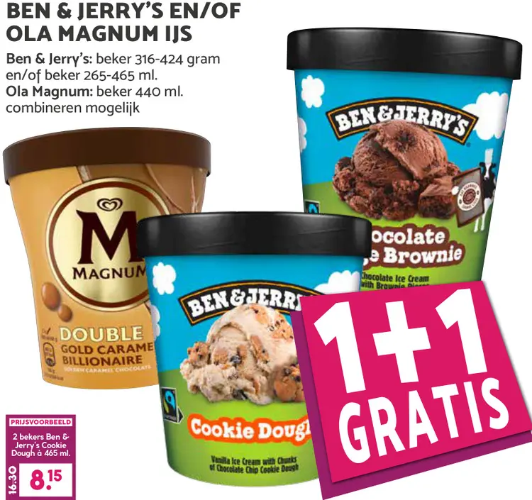 Aanbieding: Ben & Jerry's en/of Ola Magnum IJS