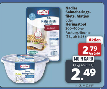 Aanbieding: Nadler Sahneherings-filets, Matjes oder Herin