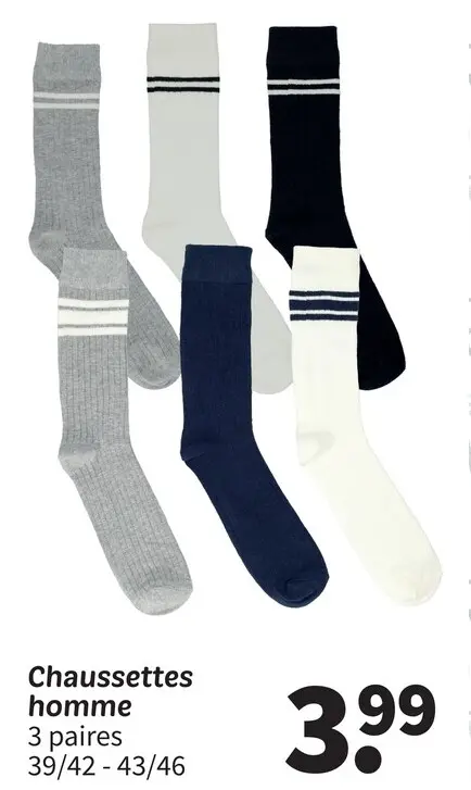 Offre: Chaussettes homme