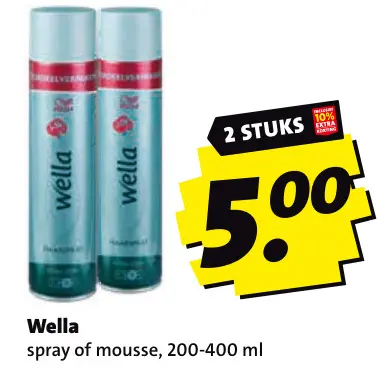 Aanbieding: Spray of mousse