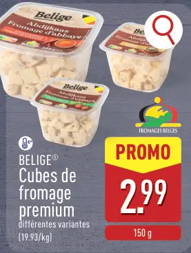 Offre: Cubes de fromage premium