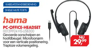 Aanbieding: Pc-office-headset hs-usb300