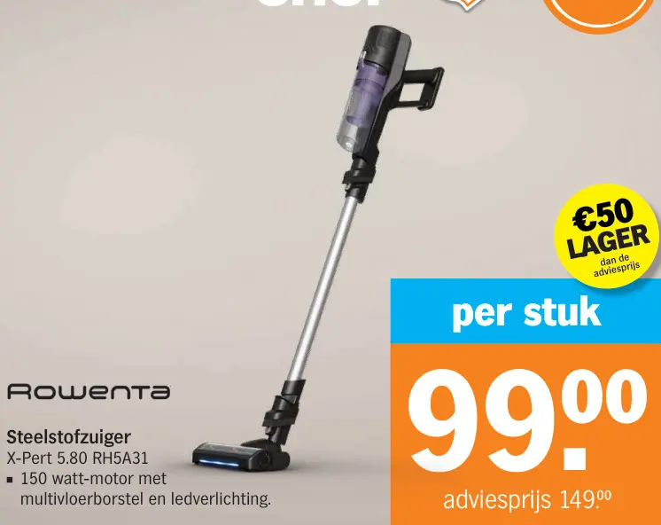 Promotie: Steelstofzuiger X-Pert 5.80 RH5A31