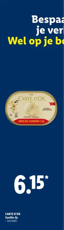 Promotie: Vanille-ijs