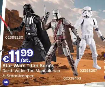 Aanbieding: Titan Series Darth Vader, The Mandalorian & Stormtrooper