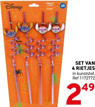 Promotie: Set van 4 rietjes