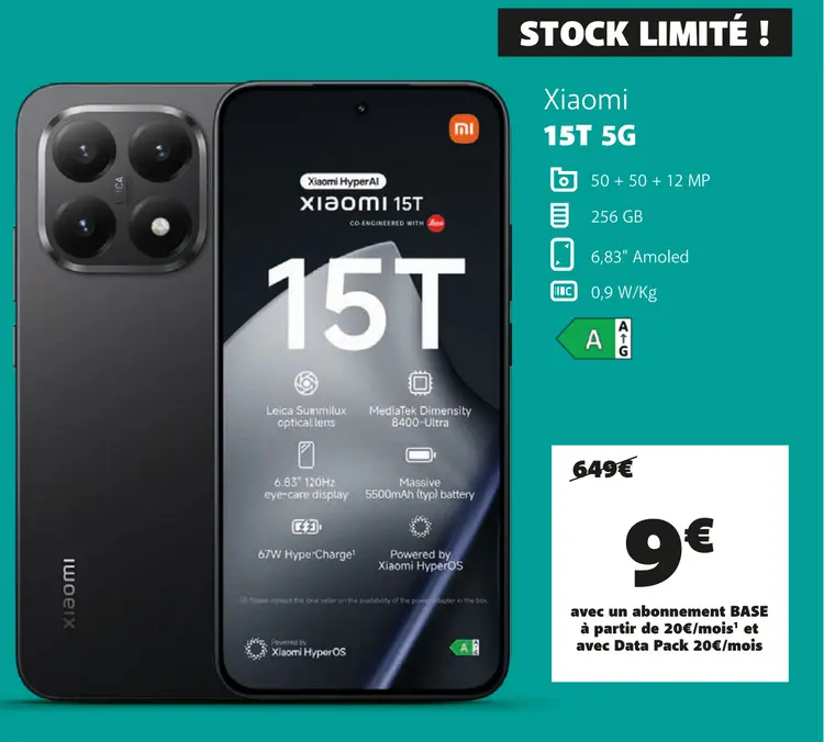 Offre: Xiaomi 15T 5G