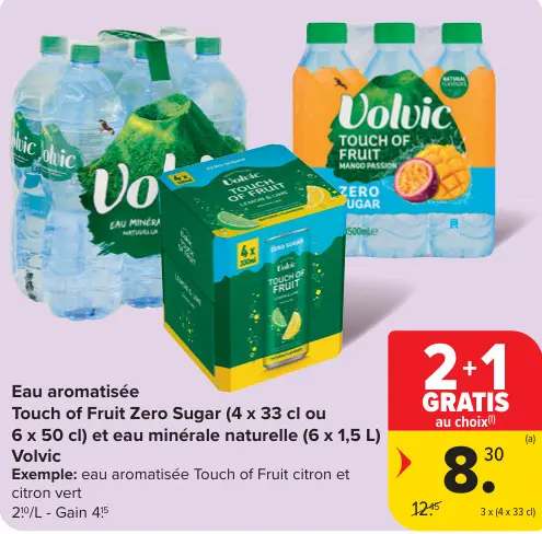 Offre: Eau aromatisée Touch of Fruit Zero Sugar et e