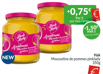Offre: Mousseline de pommes pinklady