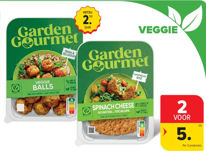 Promotie: Veggie en vegan producten