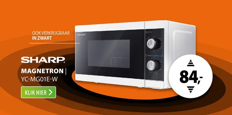 Aanbieding: Sharp YC-MG01E-W Wit