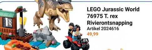 Aanbieding: LEGO Jurassic World 76975 T. rex Rivierontsnapping
