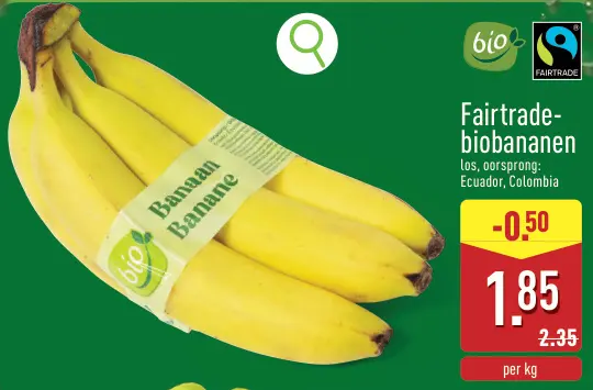 Promotie: Fairtrade-biobananen