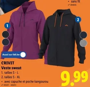 Offre: Veste sweat