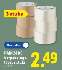 Promotie: Verpakkingstape