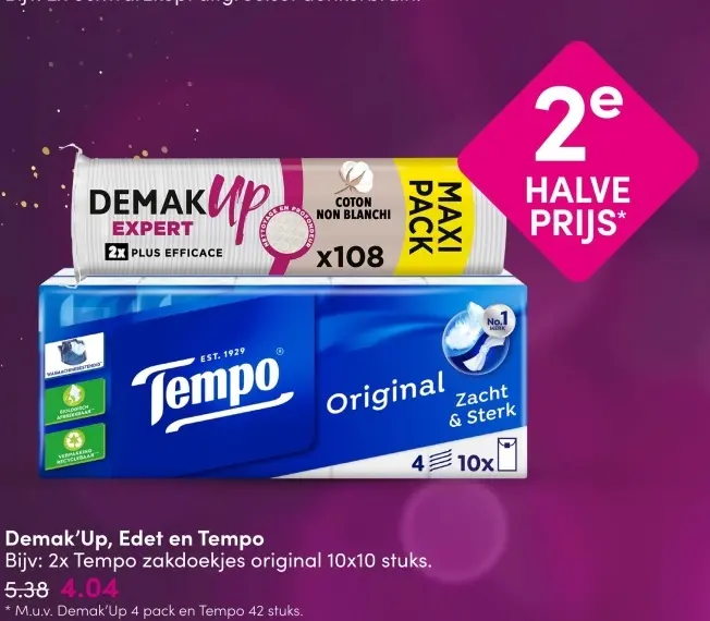 Aanbieding: Demak'Up, Edet en Tempo