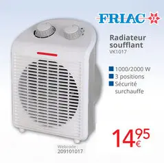 Offre: Radiateur soufflant VK1017