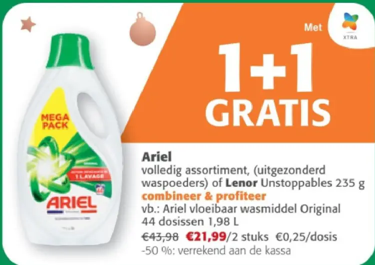 Promotie: Ariel vloeibaar wasmiddel Original