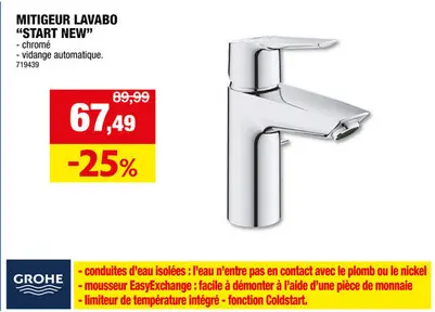 Offre: Grohe Start New mitigeur lavabo