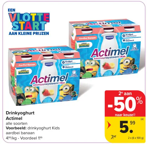 Promotie: Drinkyoghurt Actimel