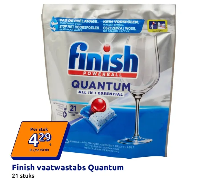 Promotie: Finish vaatwastabs Quantum