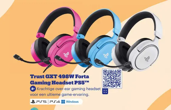Aanbieding: Trust GXT 498W Forta Gaming Headset PS5