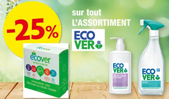 Offre: Tout l'assortiment Ecover
