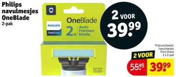 Aanbieding: Philips navulmesjes OneBlade