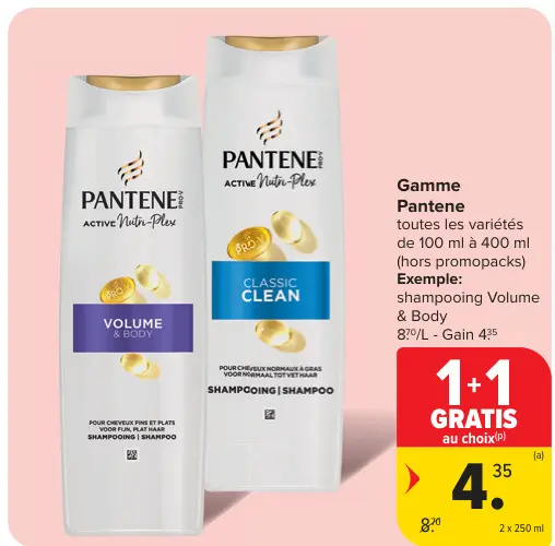 Offre: Gamme Pantene