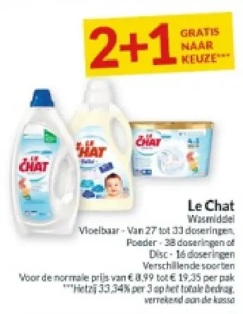 Promotie: Le Chat Wasmiddel
