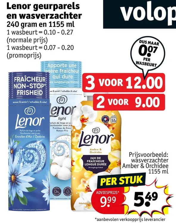 Promotie: Geurparels en wasverzachter