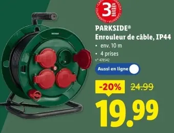 Offre: Enrouleur de câble, IP44