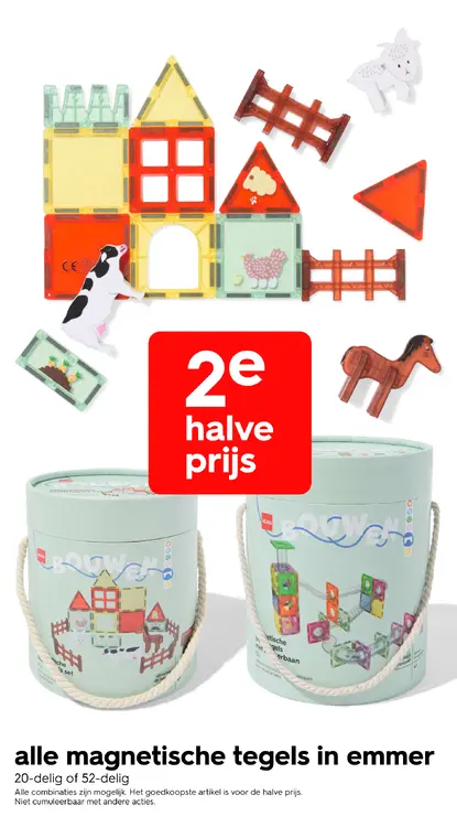 Promotie: Alle magnetische tegels in emmer