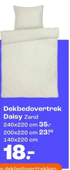 Aanbieding: Dekbedovertrek Daisy Zand