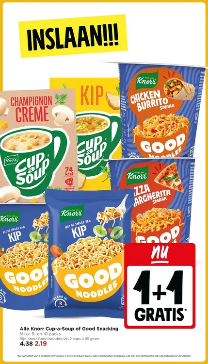 Aanbieding: Alle Knorr Cup-a-Soup of Good Snacking