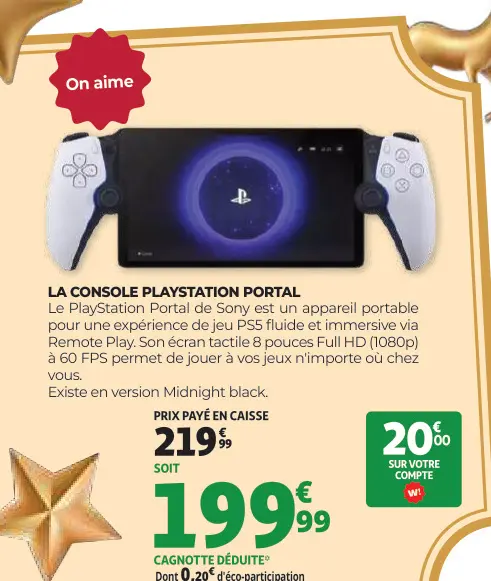 Offre: Console PlayStation portal
