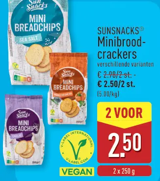 Promotie: Minibroodcrackers