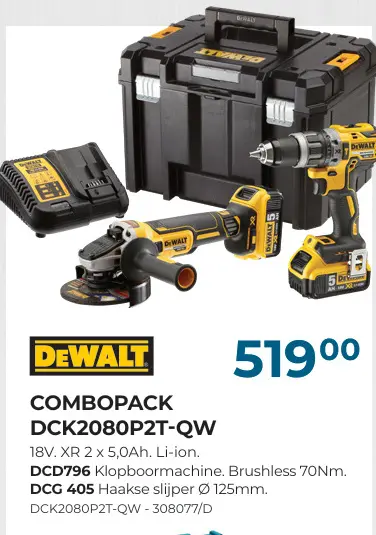 Promotie: Combopack dck2080p2t-qw
