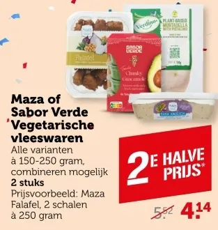 Aanbieding: Maza of Sabor Verde Vegetarische vleeswaren