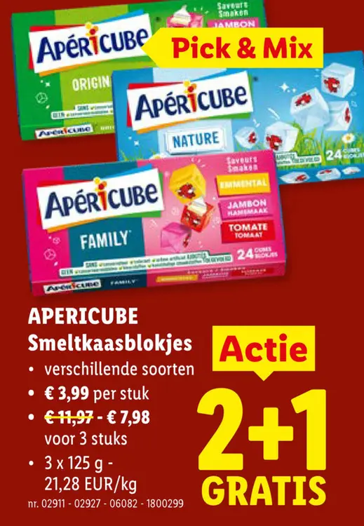 Promotie: Smeltkaasblokjes