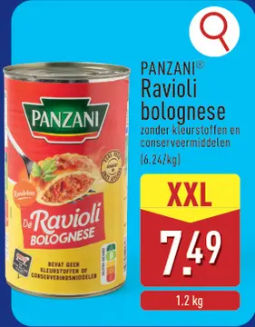 Aanbieding: PANZANI Ravioli bolognese