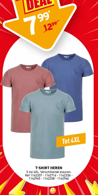 Promotie: T-shirt heren