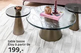Offre: Eloy, Table D'appoint 41 X 41 Cm