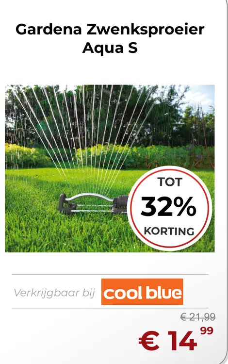 Aanbieding: Zwenksproeier Aqua S
