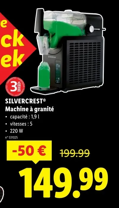 Offre: Machine à granité